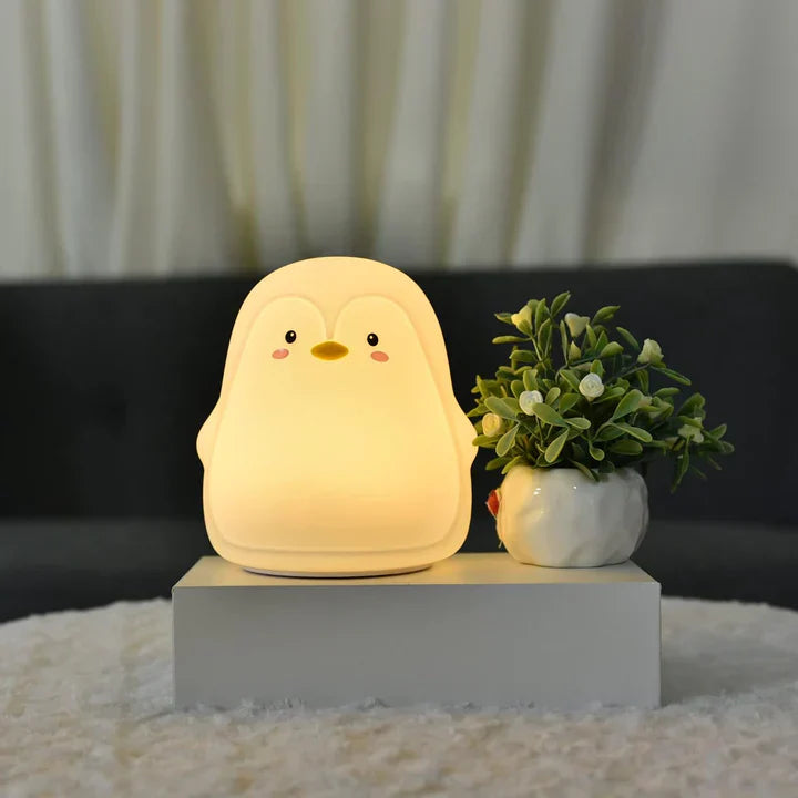 Cute Penguin Silicone Touch Lamp