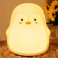 Cute Penguin Silicone Touch Lamp