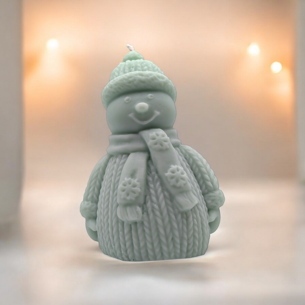 Snowman candle for christmas gifts -pack of 3