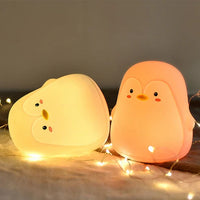 Cute Penguin Silicone Touch Lamp