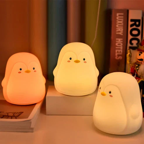 Cute Penguin Silicone Touch Lamp