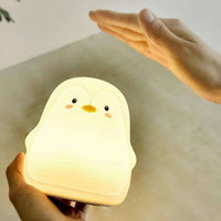 Cute Penguin Silicone Touch Lamp