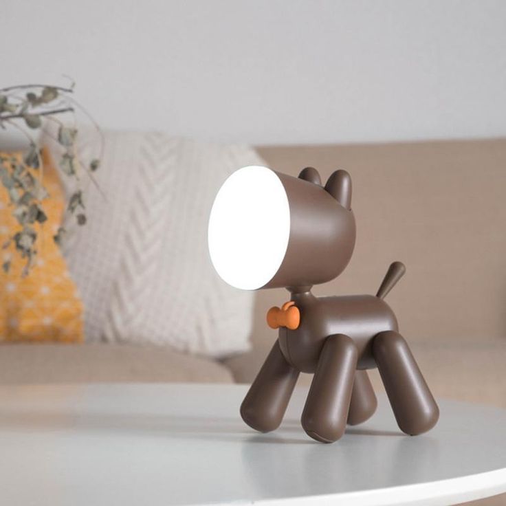 Cute Puppy Shape Lamp Animal LED Night Light Adjustable Brightness & Children's Eye Care Night light