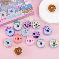 Unicorn Donut Eraser - Set of 4