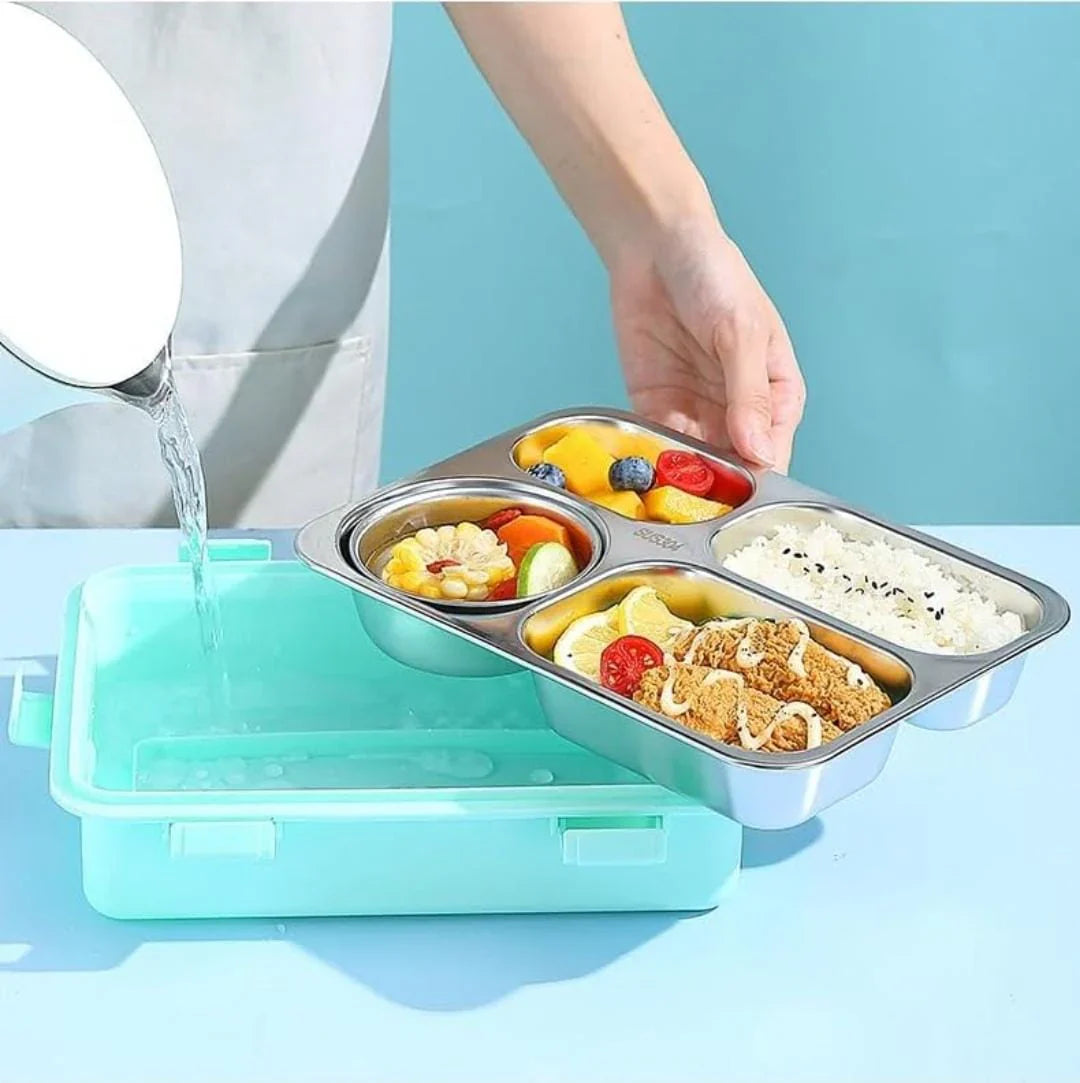 Personalized Stainless Steel Bento Lunch Box (3 Grid)