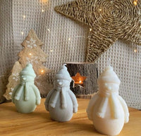 Snowman candle for christmas gifts -pack of 3