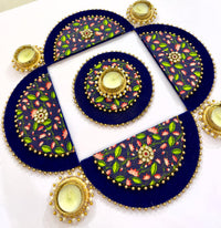 Luxury Lotus Motif Tealight Rangoli Set