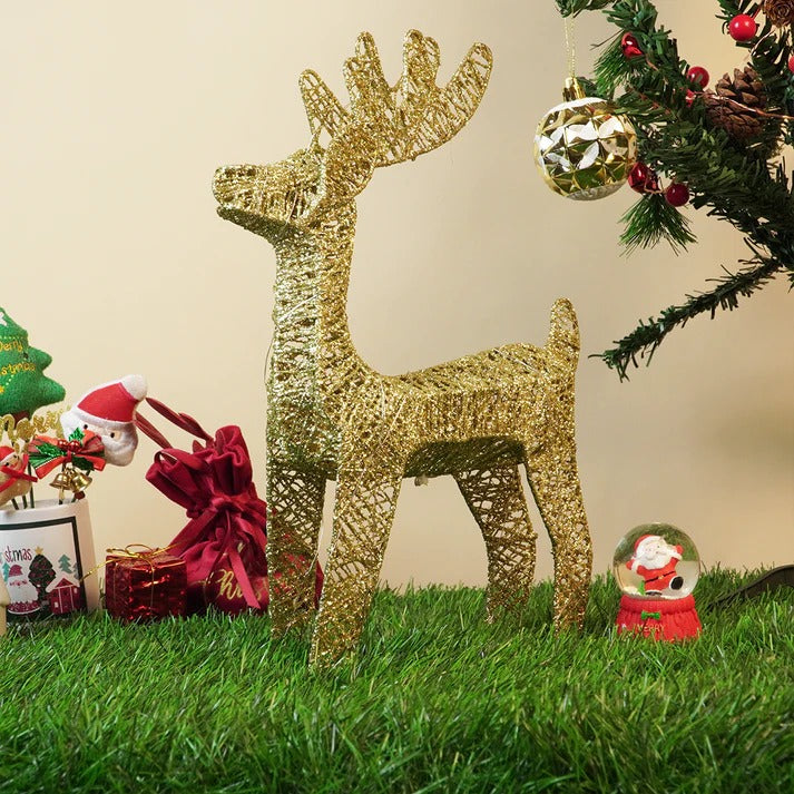 Golden Reindeer LED Light Decoration