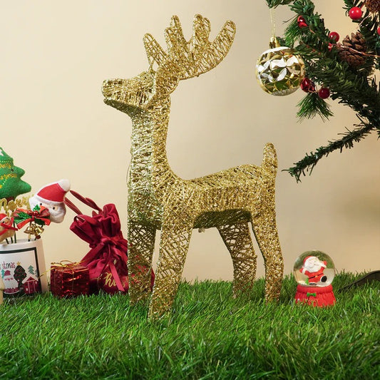 Golden Reindeer LED Light Decoration