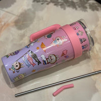 Labubuu Stainless Steel Tumbler with Free Labubuu Doll – 1200ml | Blind Box Edition