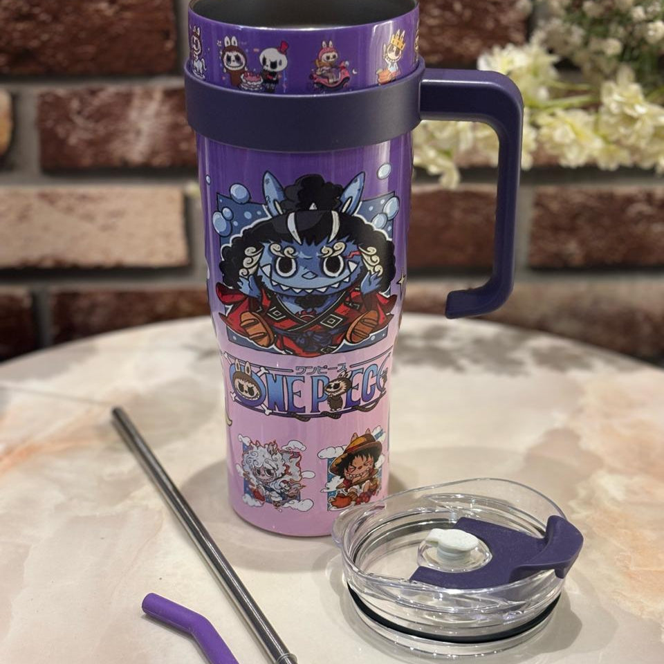 Labubuu Stainless Steel Tumbler with Free Labubuu Doll – 1200ml | Blind Box Edition