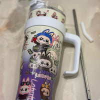 Labubuu Stainless Steel Tumbler with Free Labubuu Doll – 1200ml | Blind Box Edition