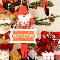 Merry Christmas Hanging Santa Decoration
