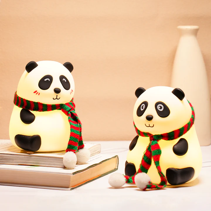 Cute Panda Silicon Night Lamp 7 Colour Changing Light