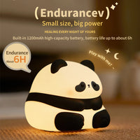 Kawaii Panda Led Silicone Night Light Lamp