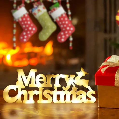 LED “Merry Christmas” Light Sign