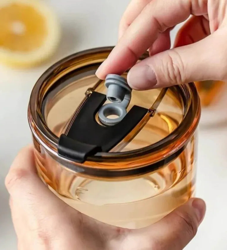 Personalized Leather glass tumbler