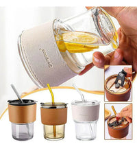 Personalized Leather glass tumbler