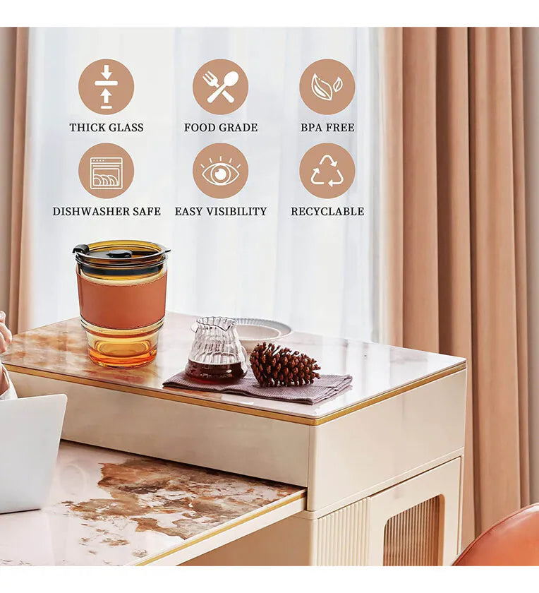 Personalized Leather glass tumbler