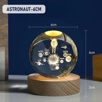 3D Crystal Enchant Your Space with the Radiance of the Crystal Ball Lamp