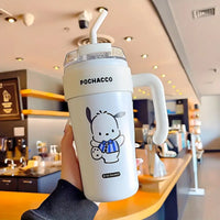 Personalized Cartoon Design Straw Kuromi Mug ( pack of 1 )