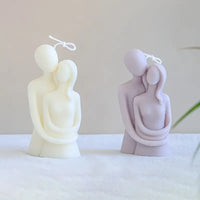 Hugging Couple Candle  ( PACK OF 2 )