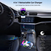 PowerGlide Car Charger 4 in 1 [2025 Ultra-Compact]