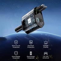 PowerGlide Car Charger 4 in 1 [2025 Ultra-Compact]