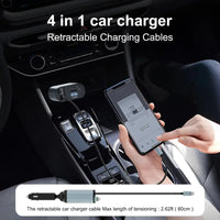 PowerGlide Car Charger 4 in 1 [2025 Ultra-Compact]