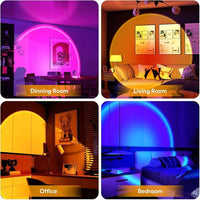 Sunset Lamp Projection Night Light lamp Light With Remote(PREMIUM QUALITY)