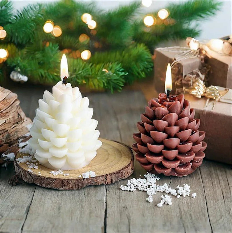 Pine Cone Candle - Pack of 3