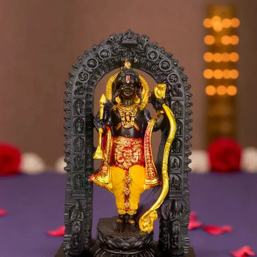 Hindu God Ram Ji murti Colored Dress ayodhya Resin Handmade sculpture