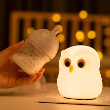 Cute Owl Kids Night Light Lamp