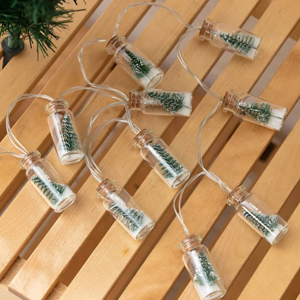 Christmas Wishing Bottle String Lights