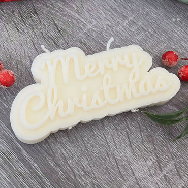 Merry Christmas Candle - Xmas Decoration Candles - Letter Candle ( PACK OF 3 )