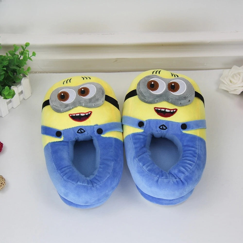 Minions Plush Non Slip Winter Slippers (Universal Size)