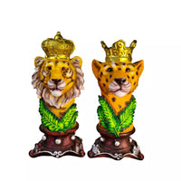 Indian Handcraft Lion Couple Statue for Home Decor Showpiece