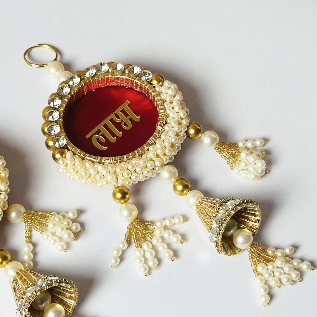 Royal Red Velvet “Shubh Labh” Hanging