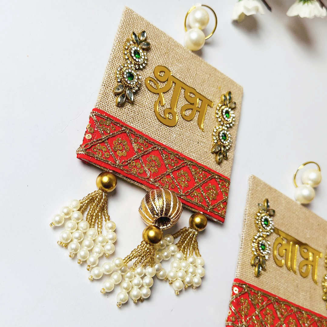 Traditional “Shubh Labh” Wall Hanging