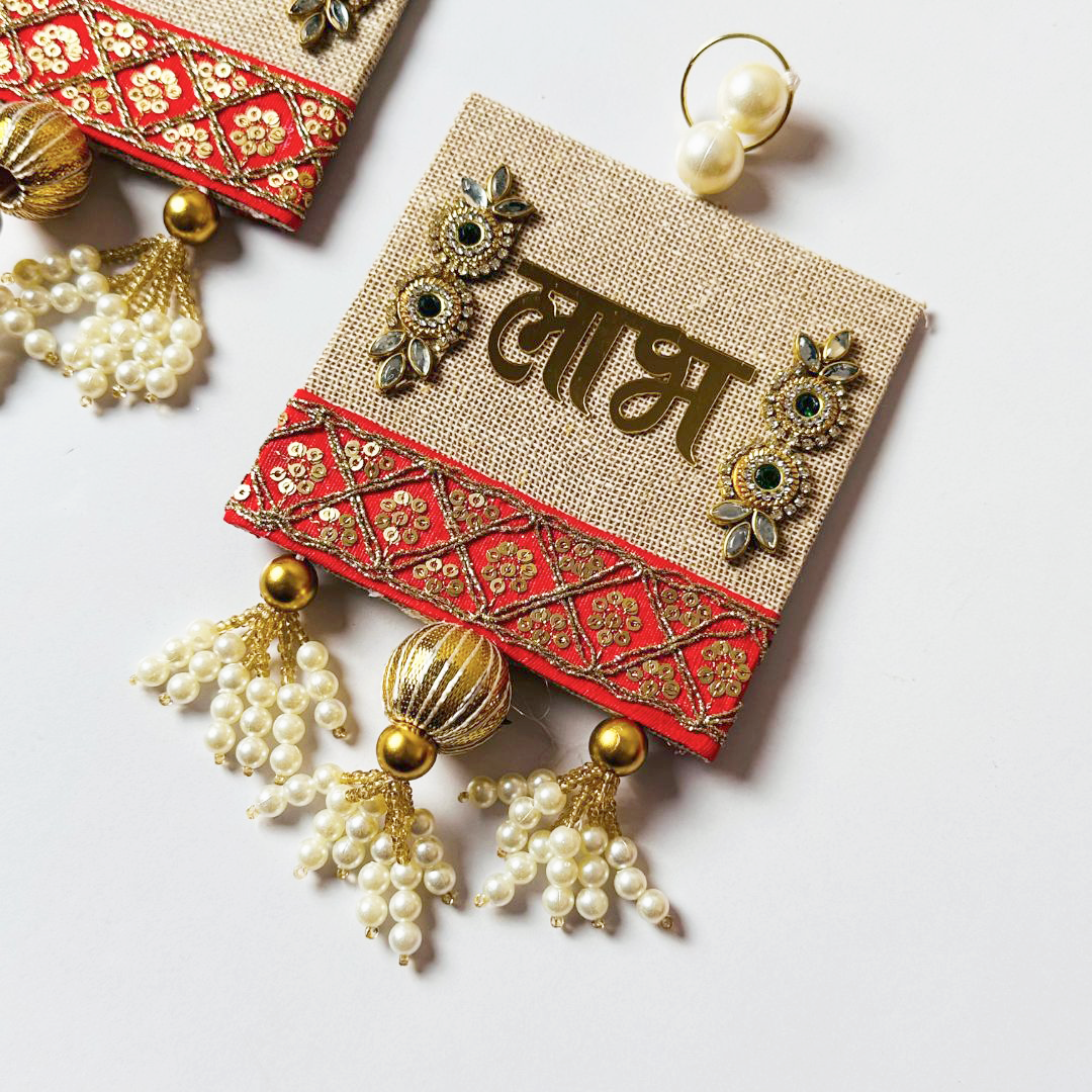 Traditional “Shubh Labh” Wall Hanging