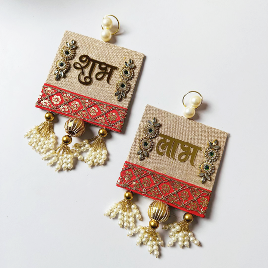 Traditional “Shubh Labh” Wall Hanging