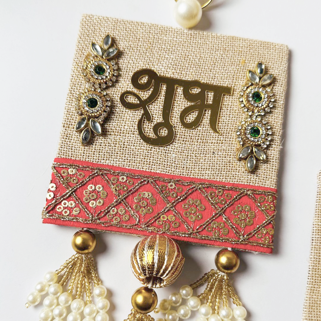 Traditional “Shubh Labh” Wall Hanging