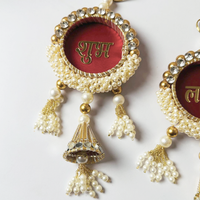 Royal Red Velvet “Shubh Labh” Hanging