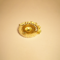 Elegant Pearl & Stone Decorative Diya Set of 2 – Festive Home Décor