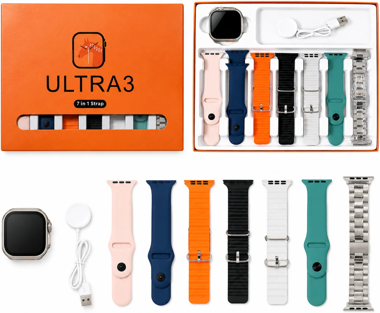 Ultra 10-in-1 Smart Watch Combo.